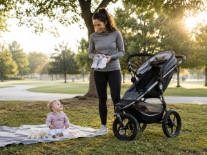 Can a 7 month old go in a jogging stroller