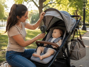 How do you keep a stroller cool