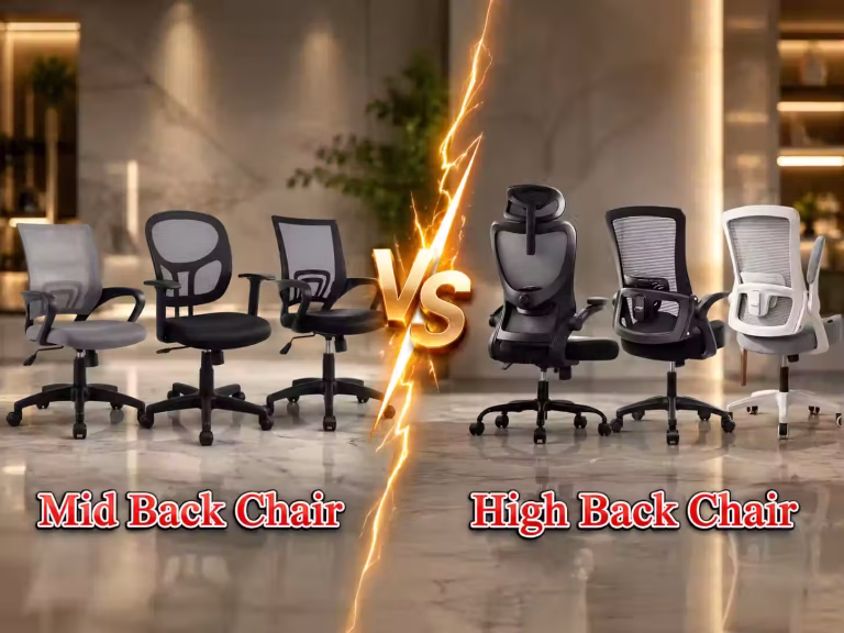 mid back vs high back chair